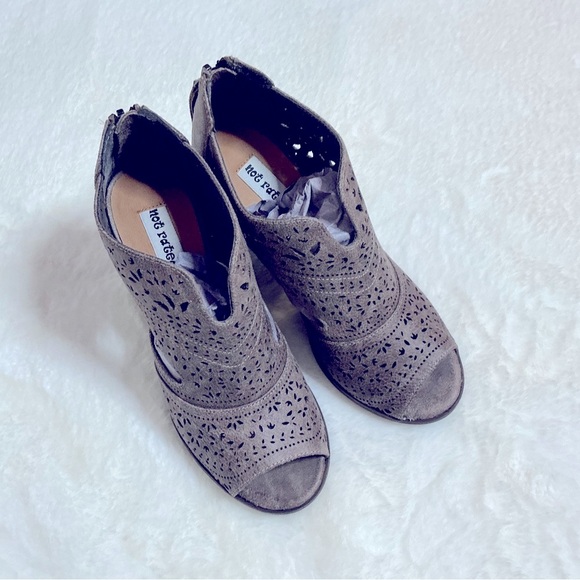 Not Rated Brown Ankle Boots with Elegant Detailing - Picture 1 of 8